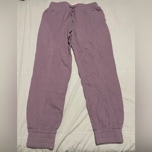 Avec les Filles Anthropology Lilac Purple Jogger Pants
